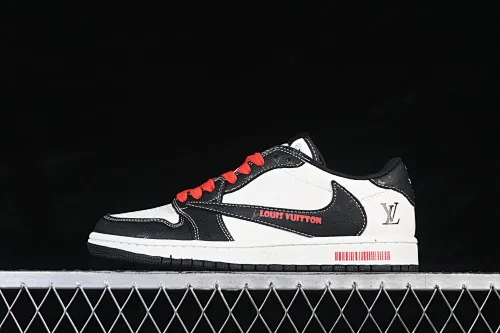 All categories Air Jordan Jordan series basketball shoes Air Jordan 1 Low High-end customized low-top sneakers Travis Scott x Fragment Design x Air Jordan 1 Low OG SP AJ1 Joe 1 joint white and black embossed low-top cultural casual sneakers DZ2688-008